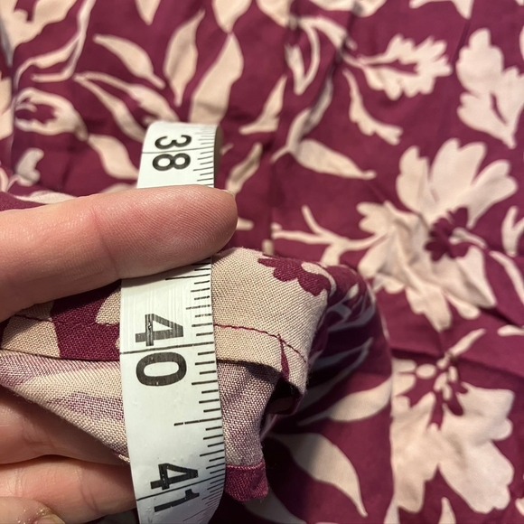 Patrons of Peace Floral Maxi Skirt in Burgundy and Cream - Picture 13 of 13